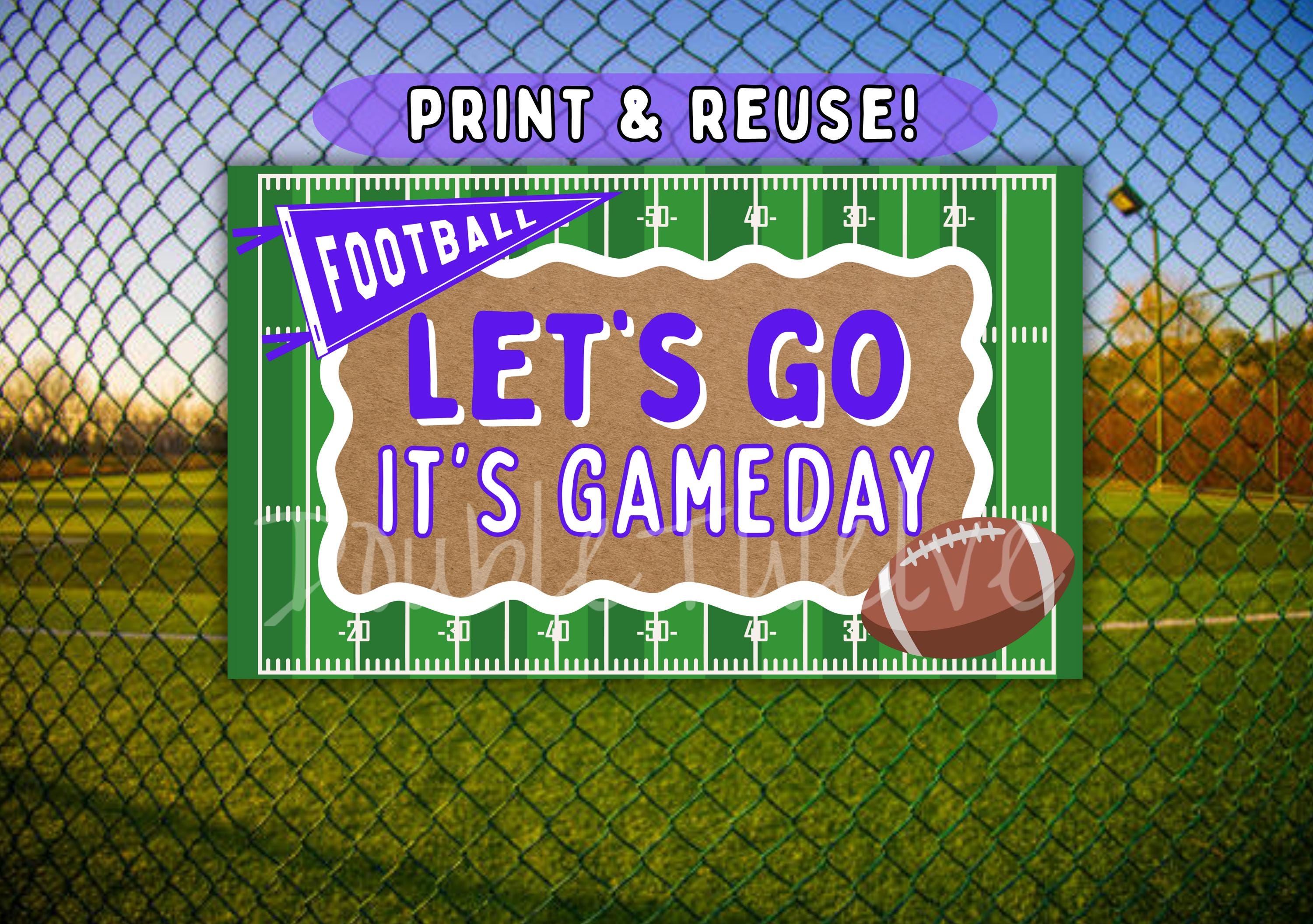 Homecoming Pep Rally Painted Look Banner, High School Game Day Sign,  Hosting Football Viewing Party Decorations, School Spirit Signs Reuse - Etsy