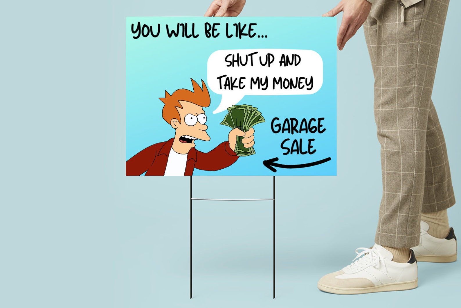 Funny Garage Sale Printable, Fry Futurama Poster, Instant Digital ...