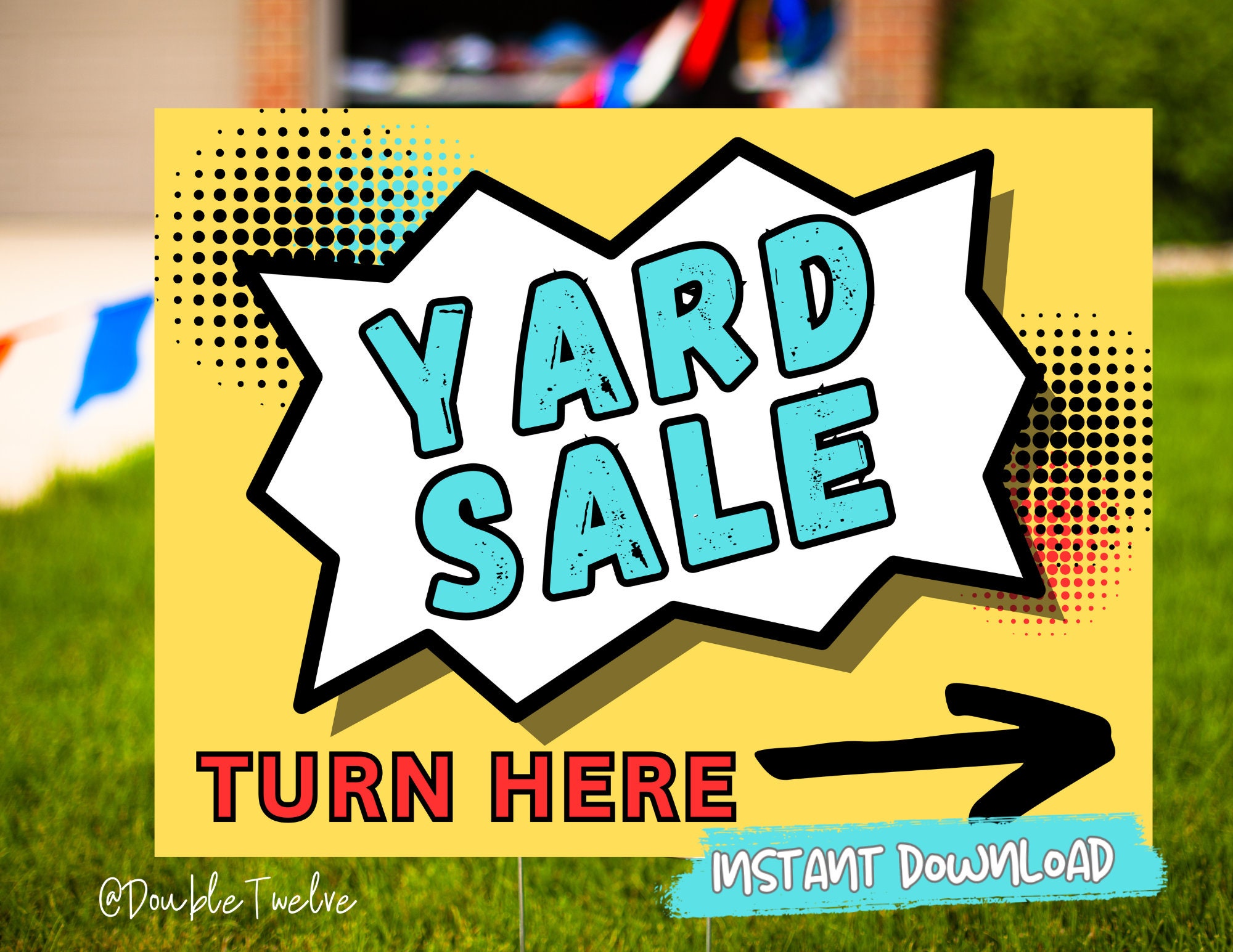 Free Printable, Customizable Yard Sale Sign Templates Canva ...