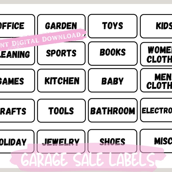 Garage Sale Sticker - Etsy