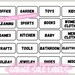 Garage Sale Sign, Set of 20 Printable Garage Sale Labels, Yard Sale ...