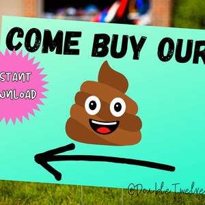 Funny Garage Sale Signs, Printable Yard Sale Posters, Printable ...