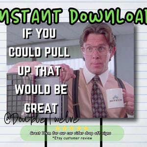 Funny School Drop Off Sign, Back to School Sign, Pick Up Drop Off Lane Sign, Millennial Humor, Office Space, Funny Day Care Student Drop Off