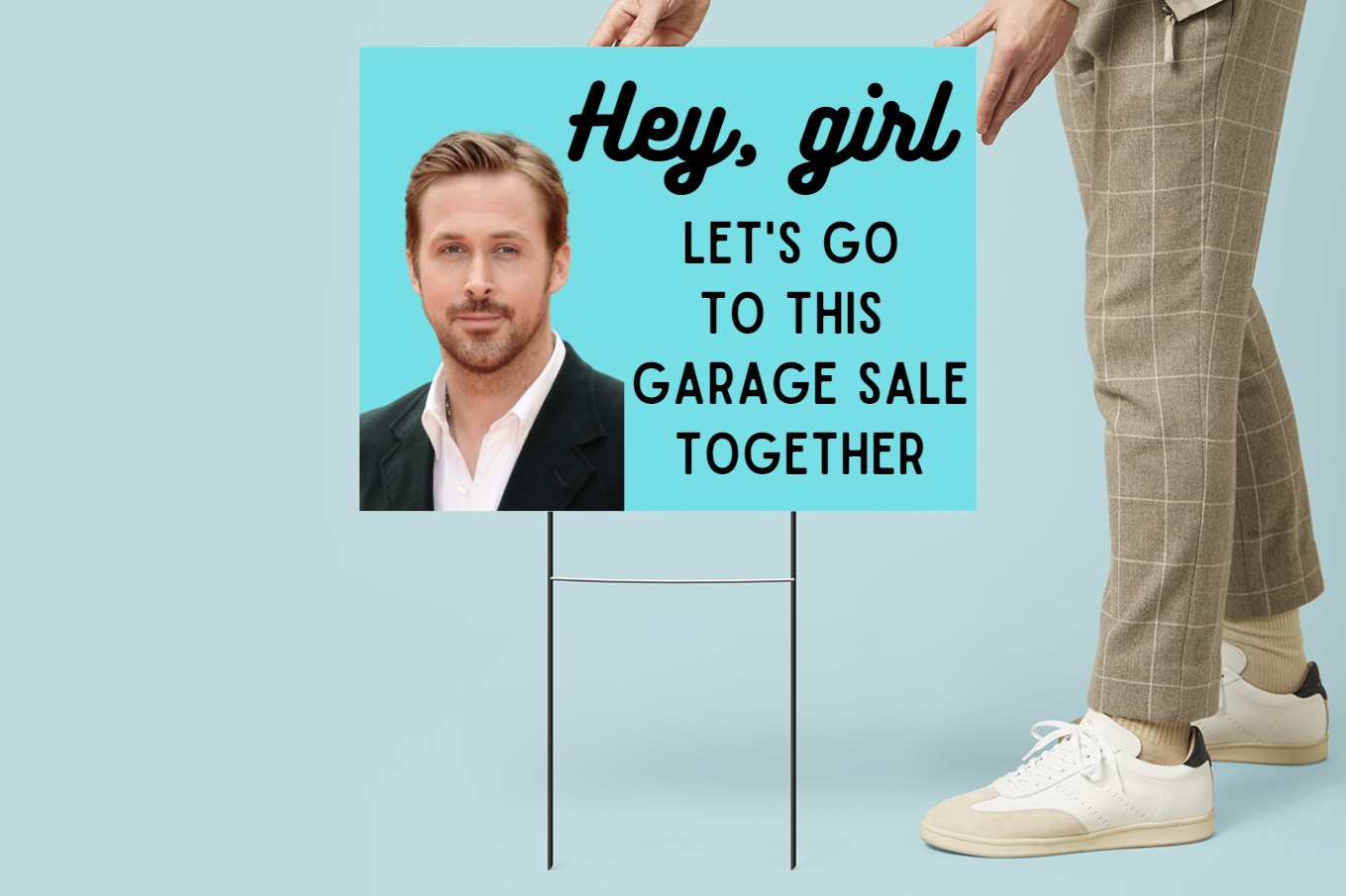Funny Garage Sale Signs, Printable Yard Sale Posters, Hey Girl Ryan ...