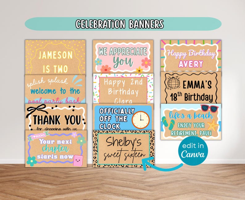100 Editable Banner Border & Frame Templates | Painted Banner Template ...