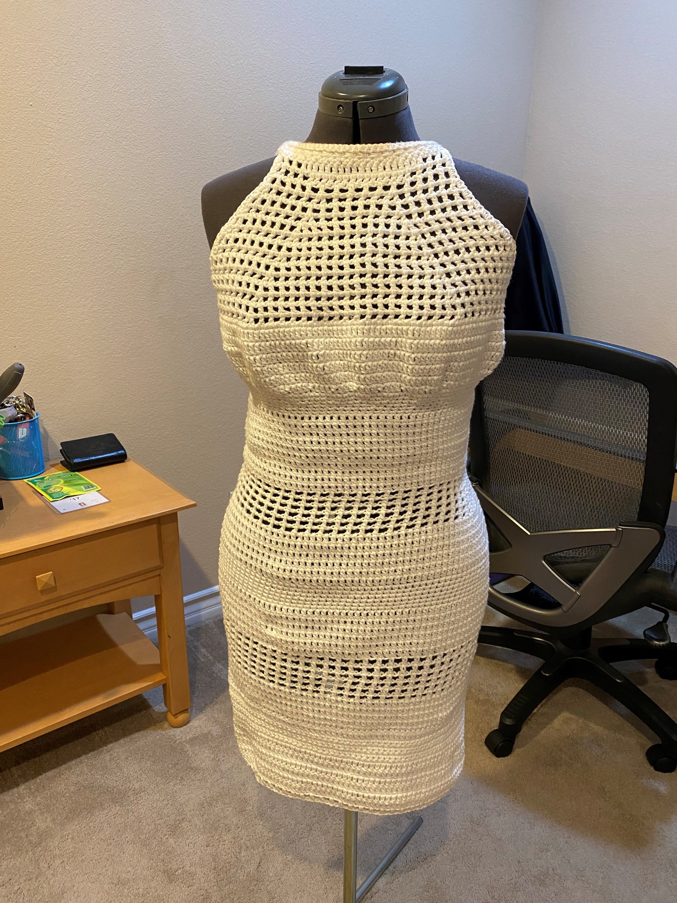 Crocheted Cocktail Dress Etsy