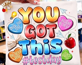 Preppy You Got This PNG, Test Day Motivation Design, Don’t Stress Do Your Best Graphic, Checkered Polka Dot Pattern, School Testing PNG