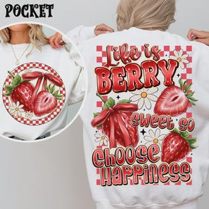 Preppy Life is Berry Sweet Strawberry, Coquette Summer Png, Retro Summer Png, Beach Png, Hello Summer Png, Summer Checkered, Summer Cherry