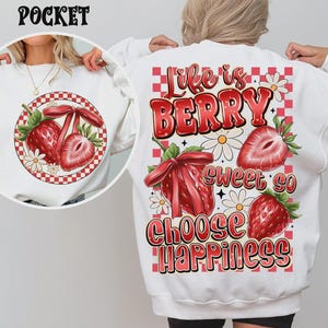 Preppy Life is Berry Sweet Strawberry, Coquette Summer Png, Retro Summer Png, Beach Png, Hello Summer Png, Summer Checkered, Summer Cherry