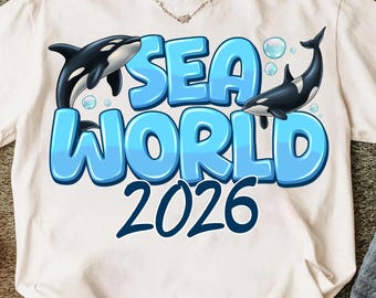 Sea World Png, SeaWorld Adventure Png, Family Vacation 2026, Cruise Trip, Ocean Adventure Design, Trendy sublimate designs, Digital download