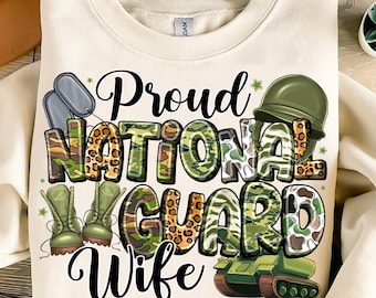 Army National Guard Wife PNG: Proud Military Design (Digital Download)