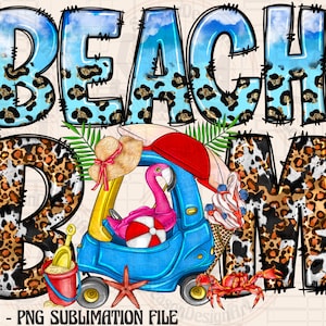 Beach Bum PNG File, I Love Summer PNG File, Summer Design, Summer Child, Beach Png, Sunset Png, Summer, Sublimation Designs,Digital Download