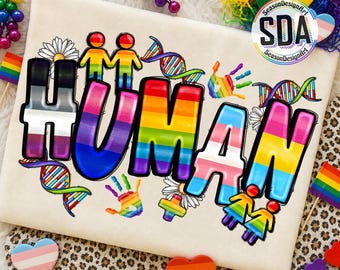 Human Png, Pride Png, LGBT Rainbow Png, Pride Month Png, LGBT Pride Flag, Cancer Awareness Png, Gay Pride Rainbow Png, Digital Download