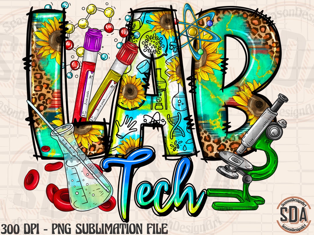 Lab Tech Western Sublimation Design (PNG Download) - Etsy