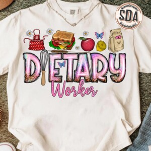 Dietary Worker Png, School Cafeteria Worker Png, Lunch Lady Png, Nutrition Worker Png, Food Service Staff Png, Digital Download image 2