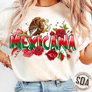 Mexicana png sublimation design download, Mexico png, Mexican flag png, Mexican png, Mexican roses png, sublimate designs download
