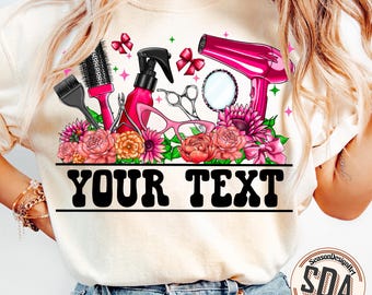 Custom Hair Stylist PNG Design: Hairdresser Sublimation (Digital Download)