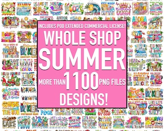 1100+ Summer Bundle Png, Summer Png, Summer Vibes Bundle Png, Mega Bundle, Summer Bundle Png, Trendy Summer Png, Beach Png, Summer Coquette