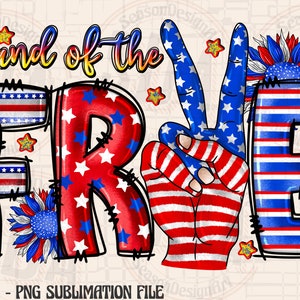 Land Of The Free USA Home Of The Brave Png, Sublimation File, Sublimation Designs Downloads,Digital Download,4th Of July,America, USA Png