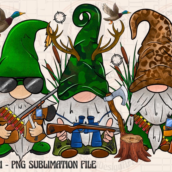 Hunting Season Gnome Png, Hunting Gnome Png,Hunter Gnomes Png, Hunting Png, Digital Download, Gnome Png,Western Gnome Png,Sublimation Design