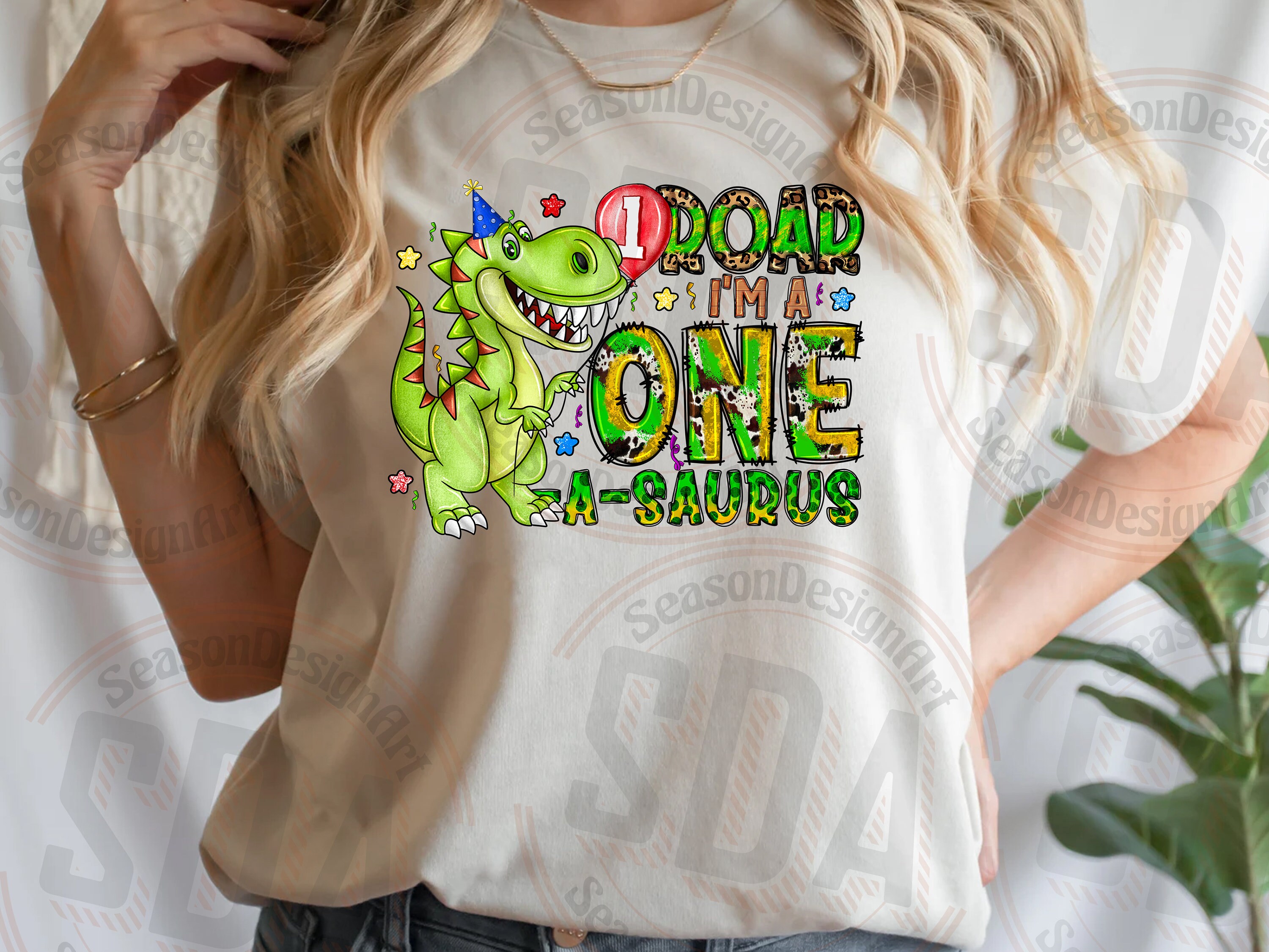 One Asaurus Design One-a-saurus Dinosaur 1st Birthday PNG: Sublimation Design (digital ...