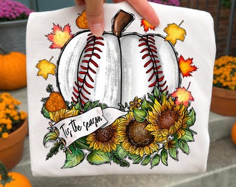 Tis The Season Png, Fall Pumpkin Png, Grandmillennial Png, Fall Png, Pumpkin Png, Pumpkin Spice Png, Autumn Png, Baseball Png