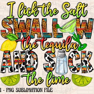 Tequila Lime Salt PNG: Cinco De Mayo Fiesta Design (Digital Download)