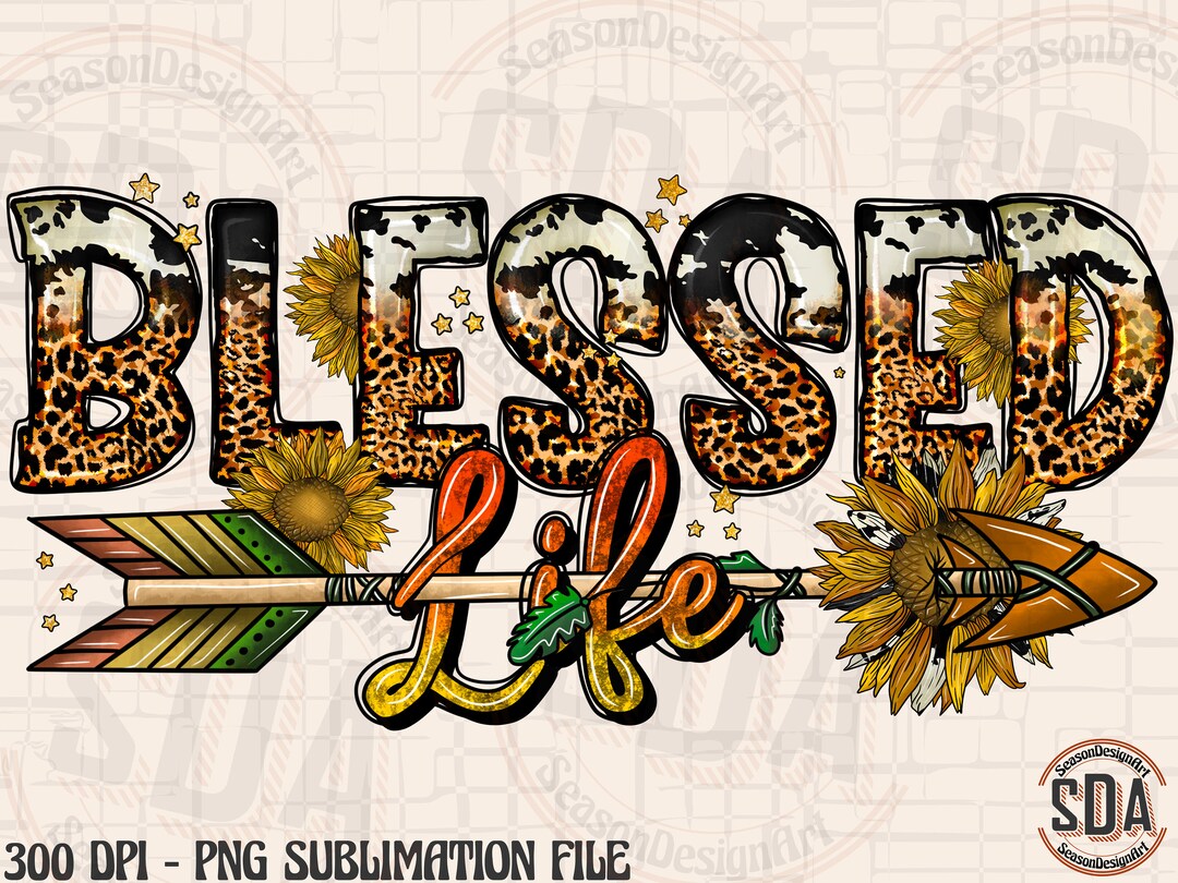 Blessed Life Png, Blessed Png, Life Png, Arrow Png, Western Design ...