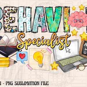 Behavior Specialist Sublimation PNG Design, Behavior Therapist, Behavior Analyst Digital Download Printable Art, Teacher Png, Behavior