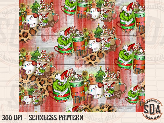 How the Grinch Stole Christmas Seamless Party Printable, Stationary,  Digital Paper, Scrapbook Paper, 8.5 X 11 Paper, Giggleboxdesignshop 