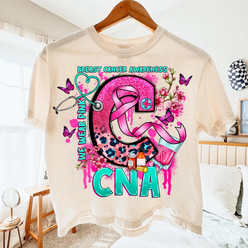 Breast Cancer Awareness PNG: CNA Medical Assistant Design (digital ...