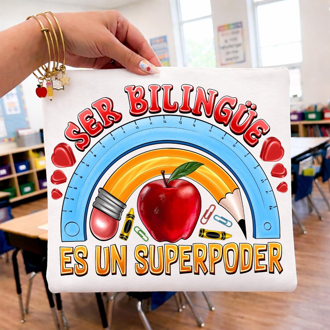 Bilingual Teacher Png, Ser Bilingue Es Un Superpoder Png, Spanish ...