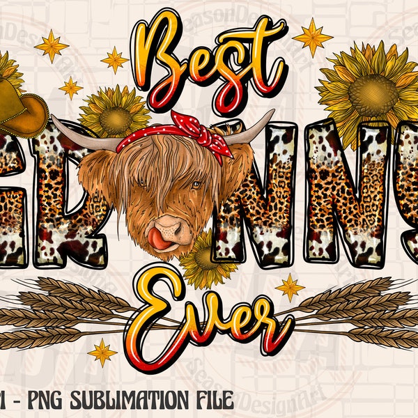 Best Granny Ever Cow png sublimation design download, Highland Cow png, Granny png, western Mother's Day png, sublimate designs download