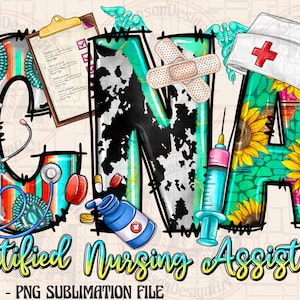 Western CNA life png sublimation design download, Certified Nursing Assistant png, Nurse life png, Nursing png, sublimate designs download