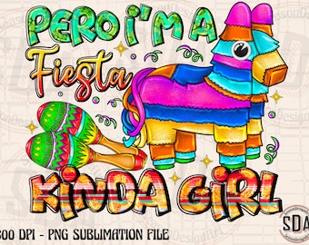Fiesta Girl PNG: Mexican Party Sublimation Design (Digital Download)