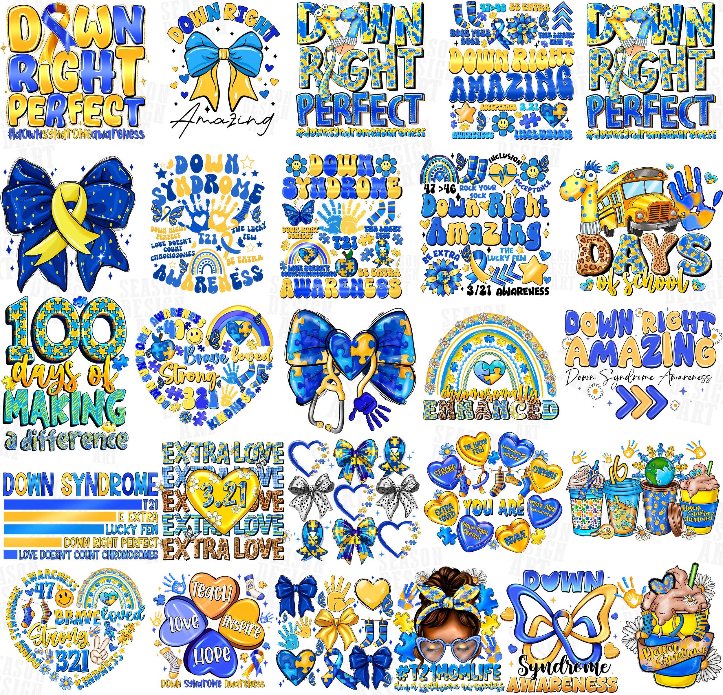 70+ Down Syndrome Png Mega Bundle, Down Syndrome Awareness Day Bundle ...