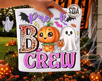 Pre-K Boo Crew Png, Halloween Png, Ghost Png, Spooky Season Png, Spooky Cute Sublimation, Halloween Humor, Halloween Pumpkins Png