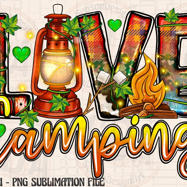 Love Camping Png,Sublimation Design,Camping PNG,Camper Sublimation Design,Instant Digital Download, Camp Life Png,Camping Tent,Western Camp