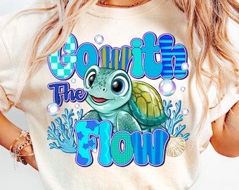 Sea Turtle PNG: Summer Nautical Sublimation Design (Digital Download)