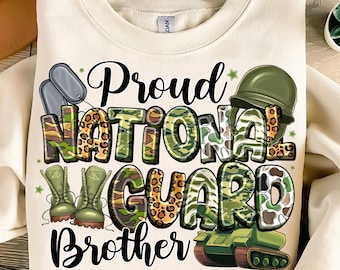 Proud Army National Guard Brother PNG (Digital Download)