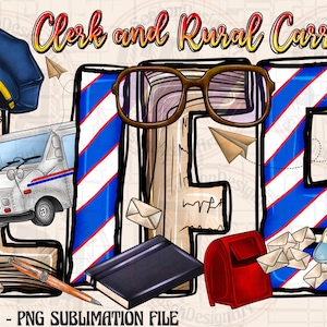 Postman Life Png, Sublimation Design, Postal Wife Png, Clerk And Rural Carrier Png, Post Office Life Clipart Png, Digital Downloads, Postlal