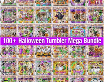 100+ Halloween Tumbler Wrap Designs Bundle, 20oz Halloween Sublimation Designs Horror Tumbler Pumpkin Tumbler Ghost Tumbler Digital Download
