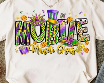 Mobile Mardi Gras Png, Fat Tuesday Png, Western Mardi Gras Png, Louisiana Png, Fleur de lis Png, Mardi Gras Shirt png, Trendy Png