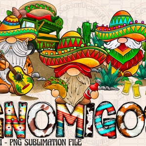 Mexico Gnomigos Png, Sublimation Design, Mexico Gnomes Png, Gnome Png, Mexico Hat, Leopard, Western, PNG File, Mexico Png, Digital Downloads