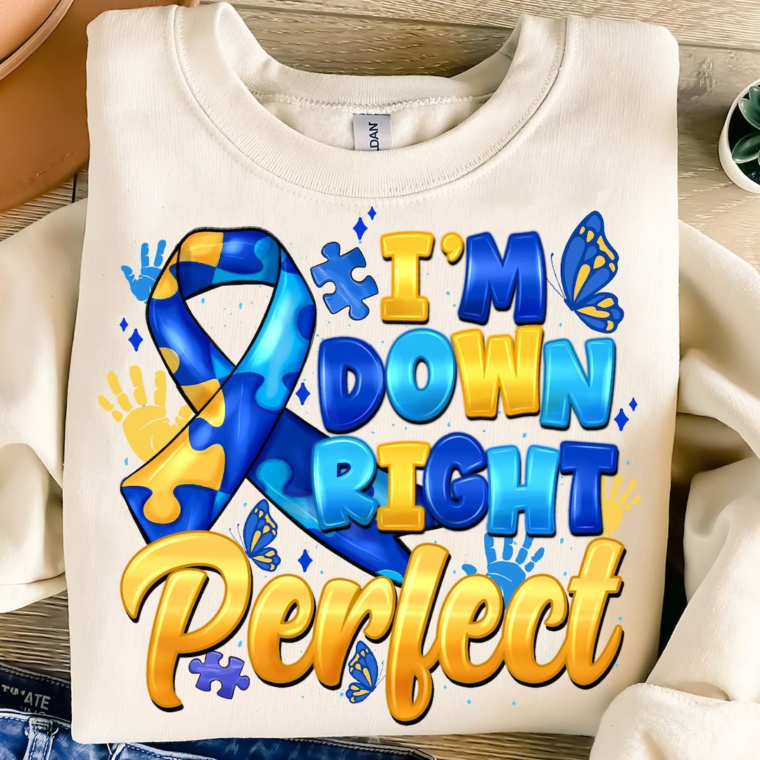Down Syndrome Awareness PNG: Yellow Blue Ribbon Design (digital ...