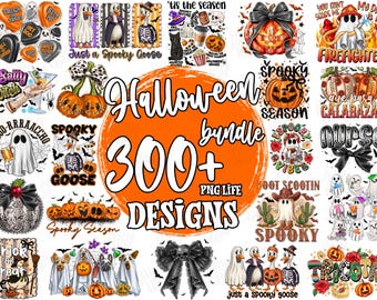 Halloween PNG Bundle: 300+ Spooky Sublimation Designs (Digital Download