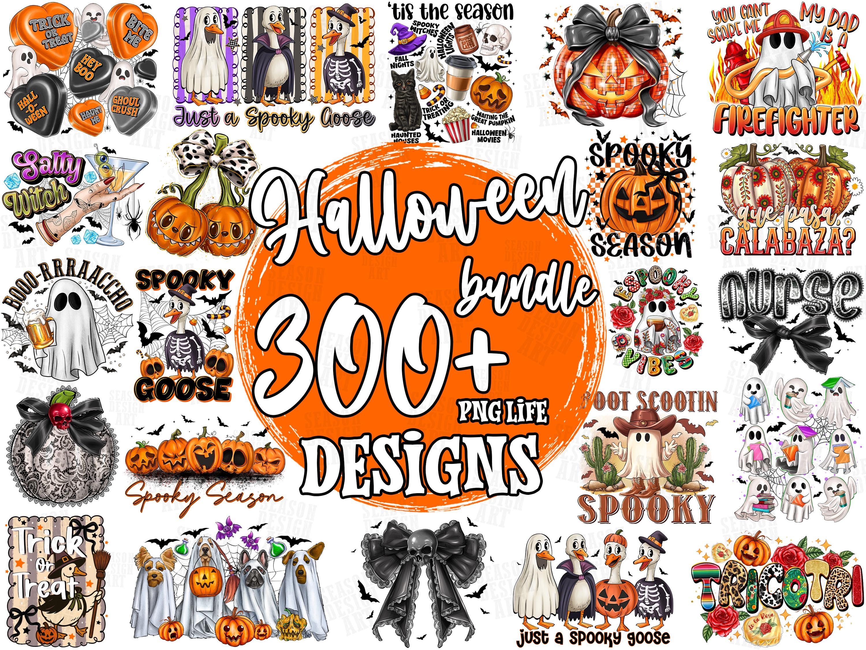 Halloween PNG Bundle: 300+ Spooky Sublimation Designs (digital Download ...