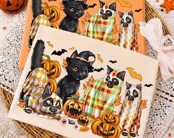 Ghost Cat Png, Ghost Png, Cat Halloween Png, Trendy Halloween Lover Shirt Design, Spooky Season Png, Halloween Shirt Png, Digital Download