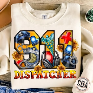 911 Dispatcher Png, Sublimation Design, Emergency Dispatcher Png, Dispatcher life Png, Dispatcher Design Png, sublimate designs download