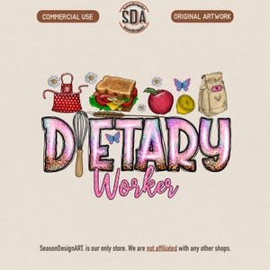 Dietary Worker Png, School Cafeteria Worker Png, Lunch Lady Png, Nutrition Worker Png, Food Service Staff Png, Digital Download image 1
